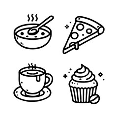 your minimalist bread icon with clean lines on a white background