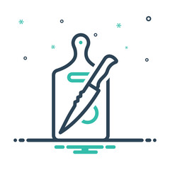 Mix icon for cutting board