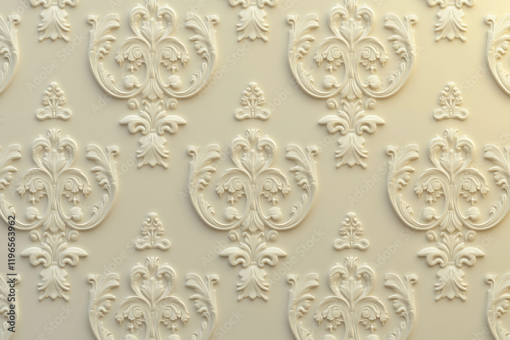 Poster sophisticated classical 3d pattern. ancient ornament. background image. created with generative ai t