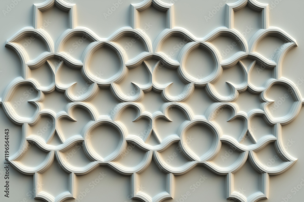 Poster sophisticated classical 3d pattern. ancient ornament. background image. created with generative ai t