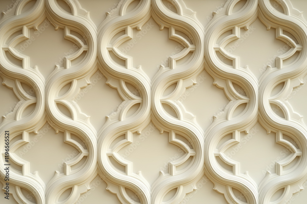 Poster sophisticated classical 3d pattern. ancient ornament. background image. created with generative ai t
