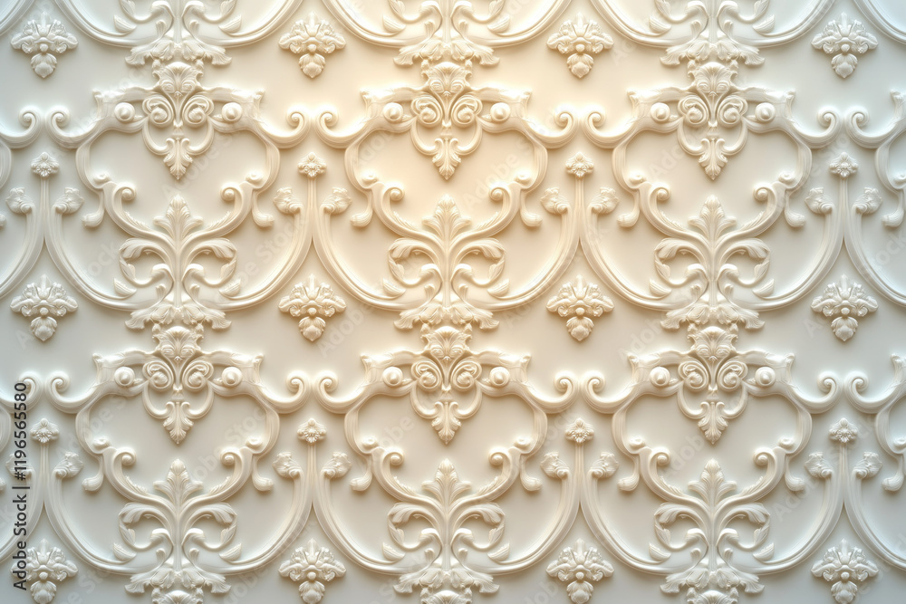 Poster sophisticated classical 3d pattern. ancient ornament. background image. created with generative ai t