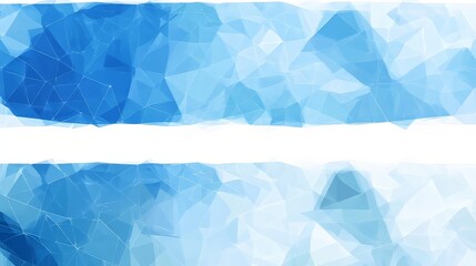 Obraz premium Geometric abstract design featuring shades of blue with a white stripe.