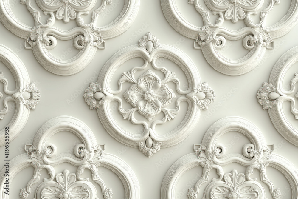 Poster sophisticated classical 3d pattern. ancient ornament. background image. created with generative ai t