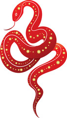 Obraz premium snake on white