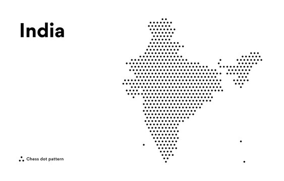 Dotted Map of India