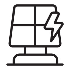 Solar Panel line icon