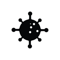 Virus icon logo design template isolated illustration