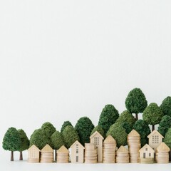 Exploring alternative investment options in real estate financial district infographic urban environment aerial view sustainable growth