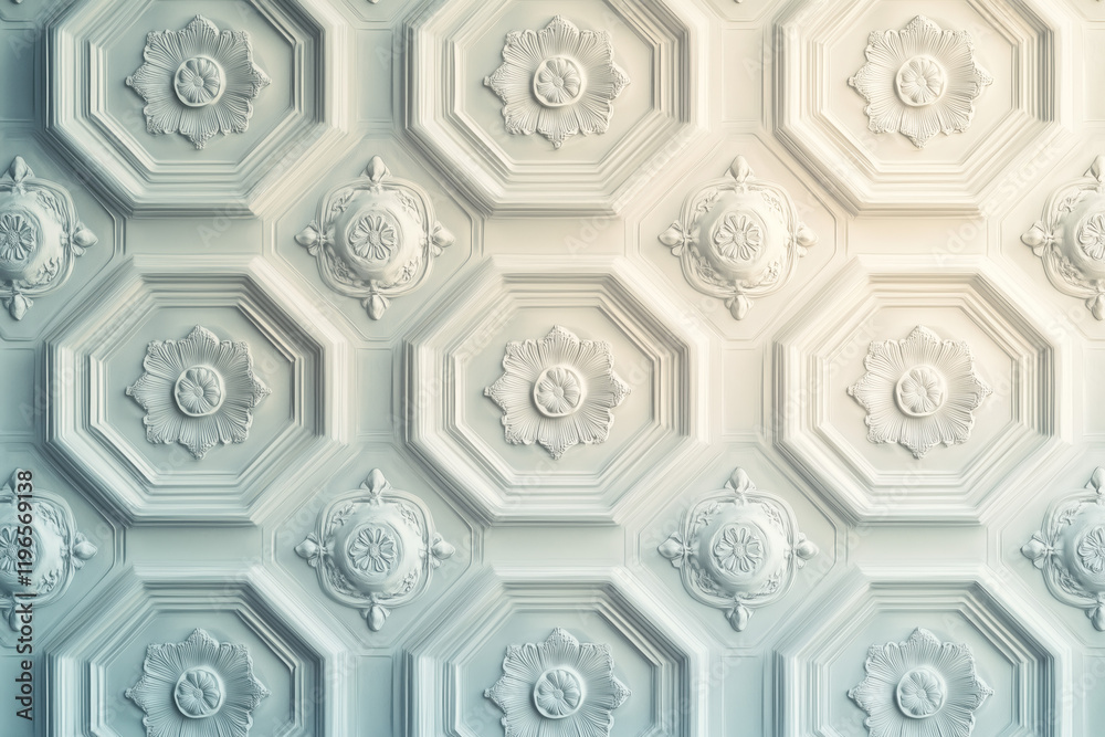 Poster sophisticated classical 3d pattern. ancient ornament. background image. created with generative ai t