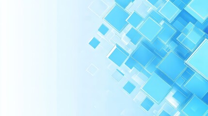 Abstract blue geometric shapes creating a dynamic design.