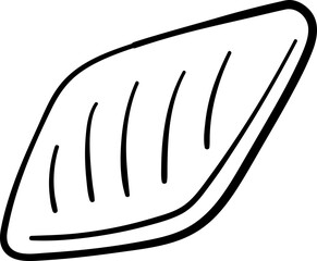 Doodle Chicken Breast Hand Drawn Illustration