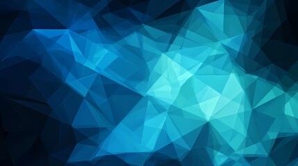 Obraz premium Abstract blue geometric shapes creating a dynamic, modern design.