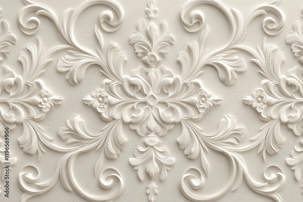 Poster sophisticated classical 3d pattern. ancient ornament. background image. created with generative ai t