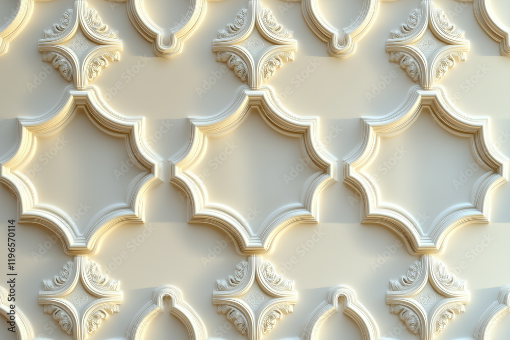 Poster sophisticated classical 3d pattern. ancient ornament. background image. created with generative ai t