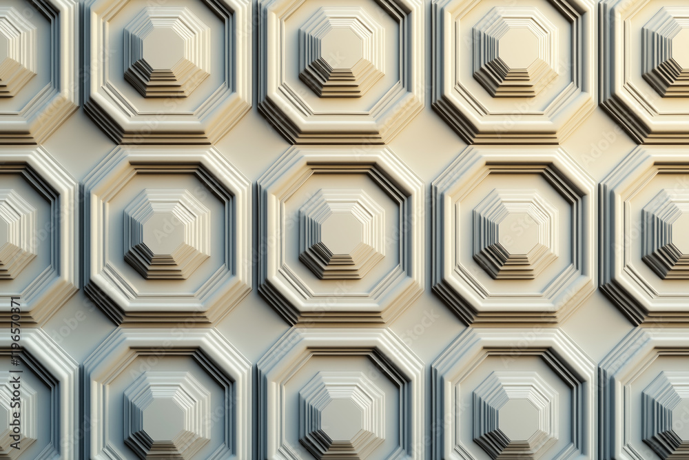 Poster sophisticated classical 3d pattern. ancient ornament. background image. created with generative ai t