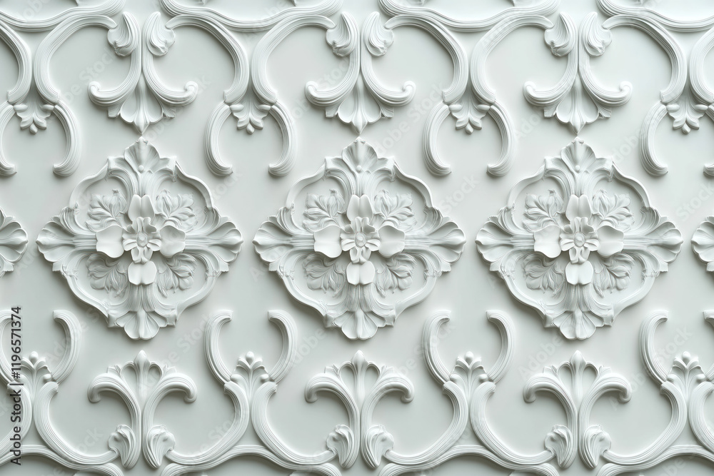 Poster sophisticated classical 3d pattern. ancient ornament. background image. created with generative ai t