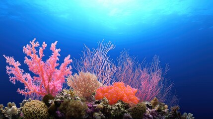 Obraz premium Vibrant Coral Reef Underwater