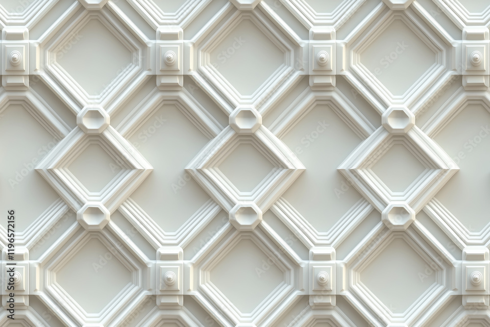 Poster sophisticated classical 3d pattern. ancient ornament. background image. created with generative ai t