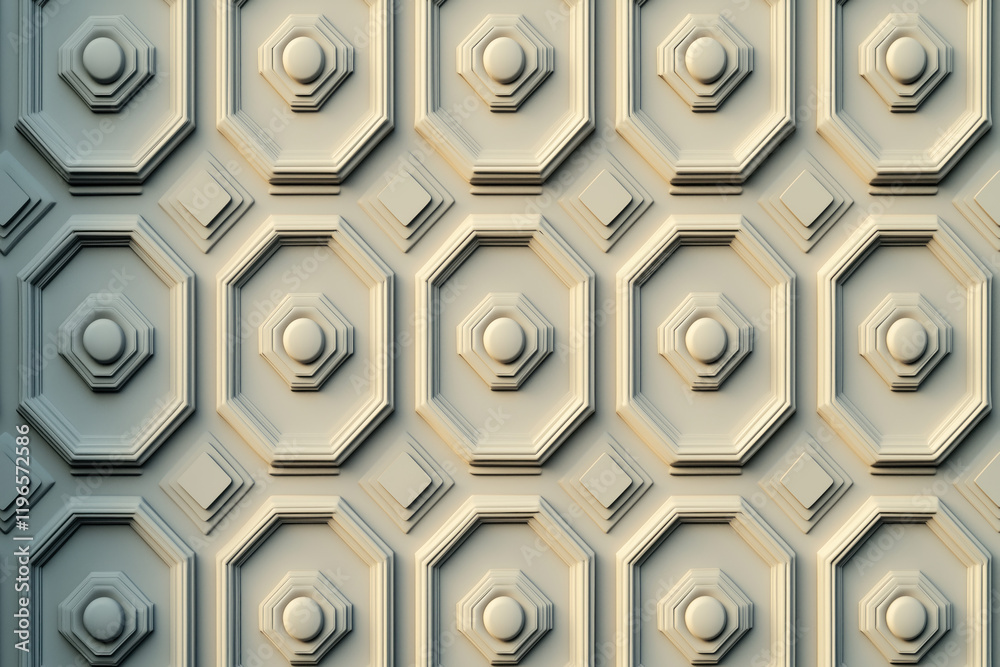 Poster sophisticated classical 3d pattern. ancient ornament. background image. created with generative ai t