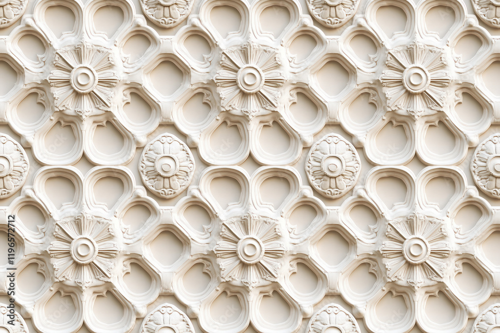 Poster sophisticated classical 3d pattern. ancient ornament. background image. created with generative ai t
