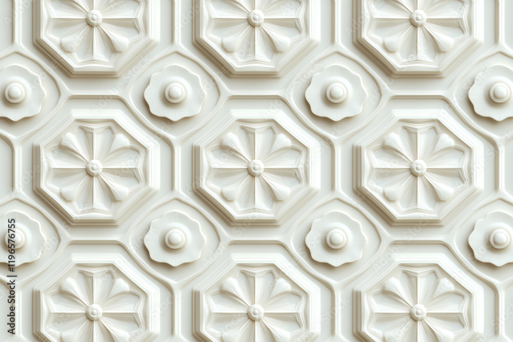 Poster sophisticated classical 3d pattern. ancient ornament. background image. created with generative ai t