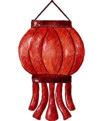 Red lanterns light up on Chinese New Year with the color red symbolizing good luck and joy.