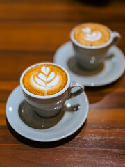 Coffee with latte art