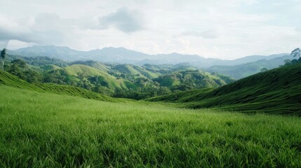 Fototapeta premium Serene Mountain Landscape