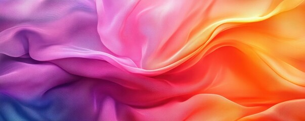 Obraz premium colorful fabric, vibrant colors, flowing material, abstract background, soft texture