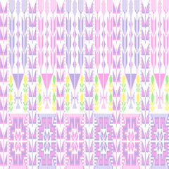 pattern with flowers pink fabric seamless 