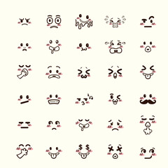 Face Expression Illustration Pack V2