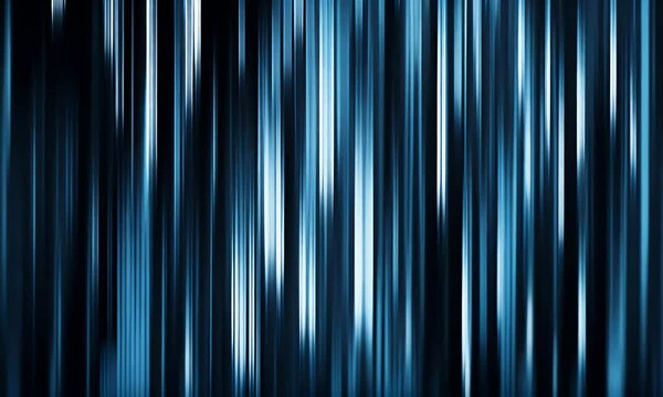 Dynamic vertical light streaks in motion with scifi aesthetic