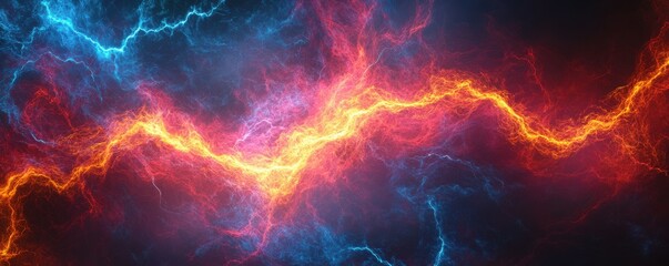 Data visualization, electricity, digital technology background, energy concept, vibrant colors