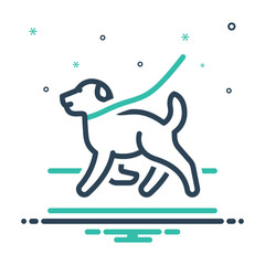 Mix icon for dog walk