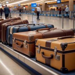 Flugreisen - Kofferparade am Gep&auml;ckband