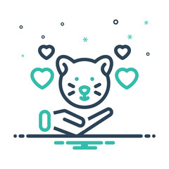 Mix icon for pet care