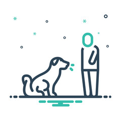 Mix icon for training dog