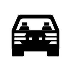 car icon or car symbol on transparent background