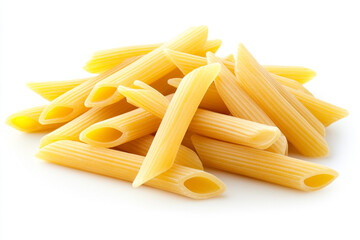 Stack of dry penne pasta