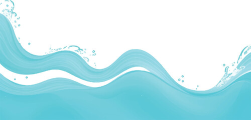 A transparent background featuring a soft green and blue watercolor texture, resembling ocean waves. Ideal for water wave and ocean wave-inspired graphic designs, backgrounds, and creative projects.
