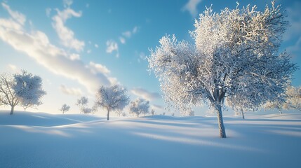 Winter Wonderland: Snowy Treescape