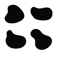 Abstract Liquid Shape Decorative Element Design