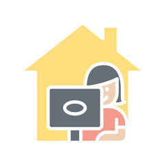 Work from home icon