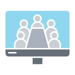 Online meeting icon