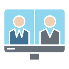 Online meeting icon
