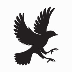 Graceful Bird Silhouette Vector