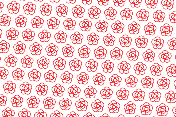 rose flower vector design pattern