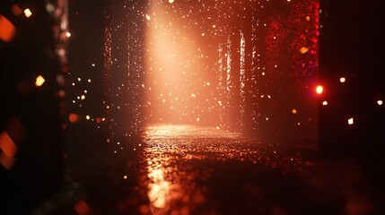 A modern forest with interactive digital trees and neon-infused underbrush, creating an enchanting woodland scene