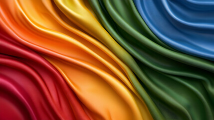 Wave lines have a dynamic, vivid range of colors and curve fluidly. Concepts of technology and digital